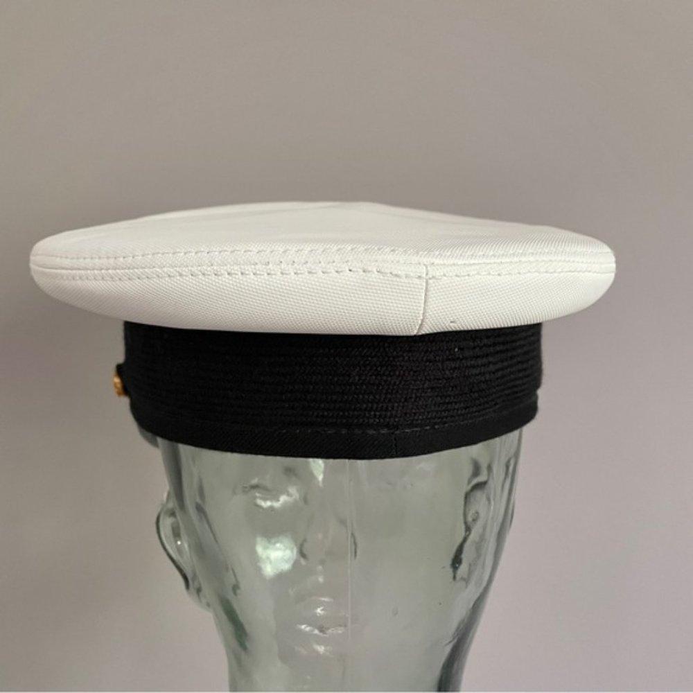 Royal Canadian Navy RCN Gold Embossed Peaked Naval Officer Cap Hat - 6¾ / S 🇨🇦 - Picture 7 of 11